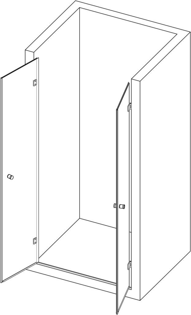 mamparas abatibles velvet | Vista Servicios Integrales