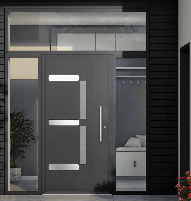 Puertas de entrada STEEL K·Line en Mataró | Vista Servicios